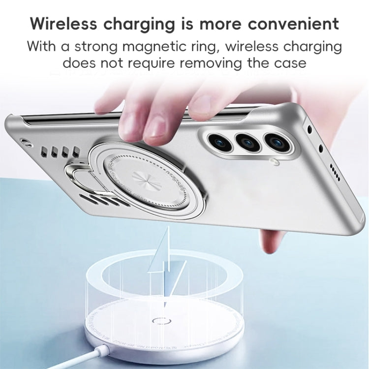 For Samsung Galaxy S24 5G Ice Sense Series Graphene Cooling MagSafe Holder Phone Case