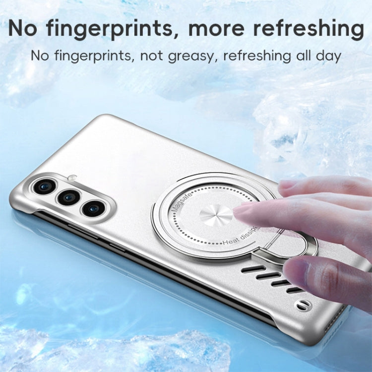 For Samsung Galaxy S24 5G Ice Sense Series Graphene Cooling MagSafe Holder Phone Case
