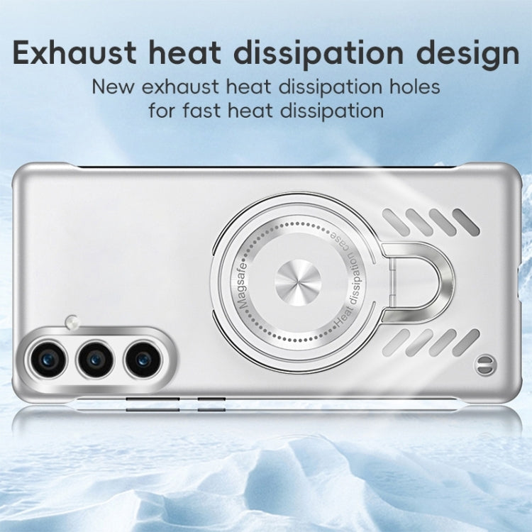 For Samsung Galaxy S24 5G Ice Sense Series Graphene Cooling MagSafe Holder Phone Case