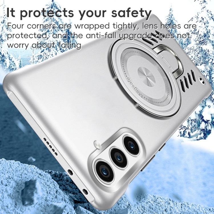 For Samsung Galaxy S23 5G Ice Sense Series Graphene Cooling MagSafe Holder Phone Case