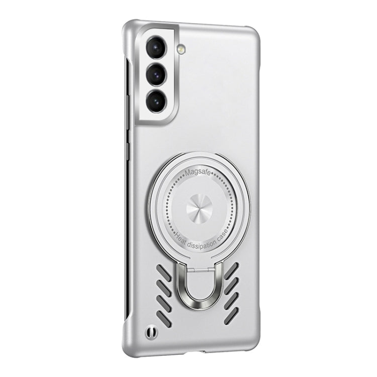 For Samsung Galaxy S22 5G Ice Sense Series Graphene Cooling MagSafe Holder Phone Case