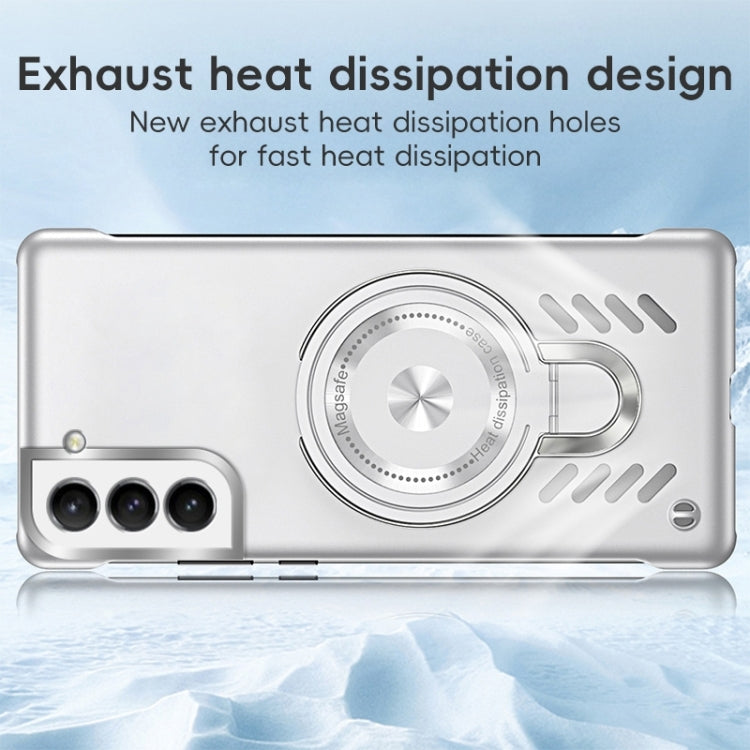 For Samsung Galaxy S21+ 5G Ice Sense Series Graphene Cooling MagSafe Holder Phone Case