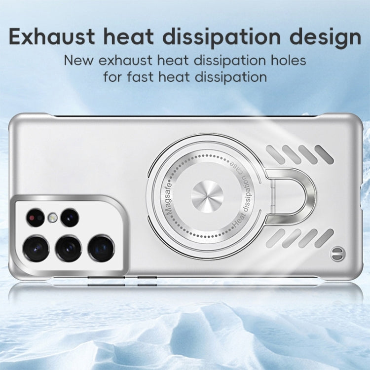 For Samsung Galaxy S21 Ultra 5G Ice Sense Series Graphene Cooling MagSafe Holder Phone Case