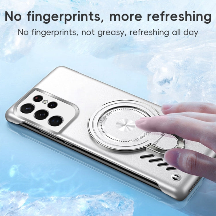 For Samsung Galaxy S21 Ultra 5G Ice Sense Series Graphene Cooling MagSafe Holder Phone Case