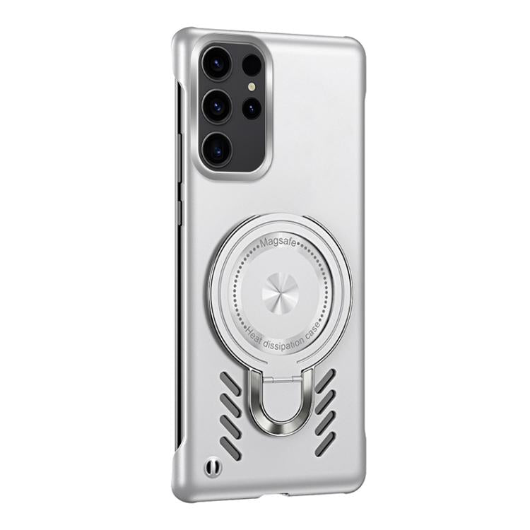 For Samsung Galaxy S25 Ultra 5G Ice Sense Series Graphene Cooling MagSafe Holder Phone Case
