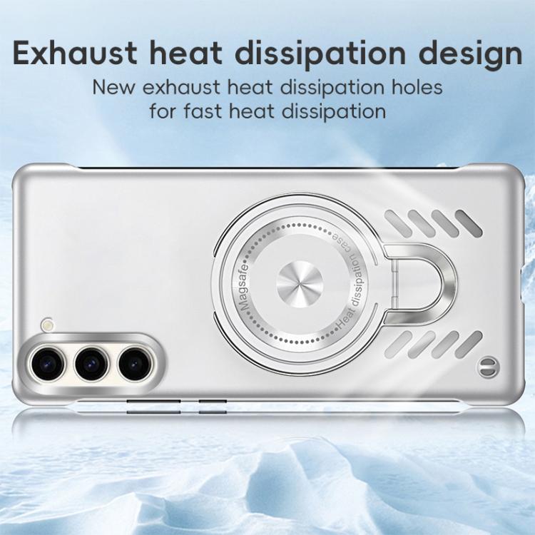 For Samsung Galaxy S25 5G Ice Sense Series Graphene Cooling MagSafe Holder Phone Case