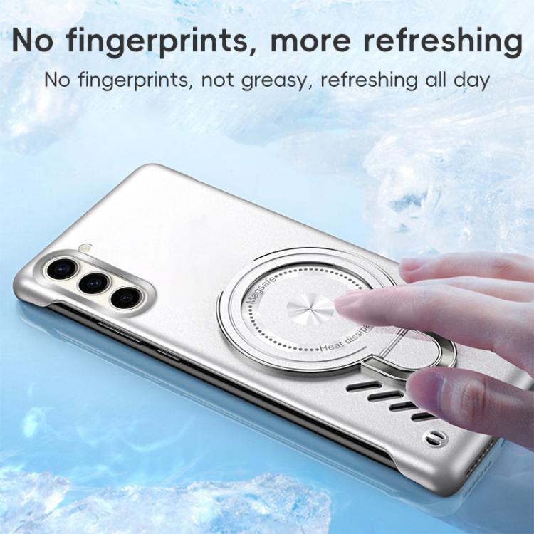 For Samsung Galaxy S25 5G Ice Sense Series Graphene Cooling MagSafe Holder Phone Case