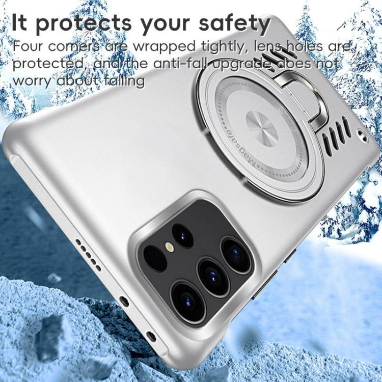 For Samsung Galaxy S26 Ultra 5G Ice Sense Series Graphene Cooling MagSafe Holder Phone Case
