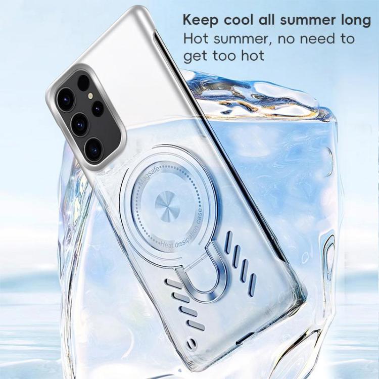 For Samsung Galaxy S26 Ultra 5G Ice Sense Series Graphene Cooling MagSafe Holder Phone Case