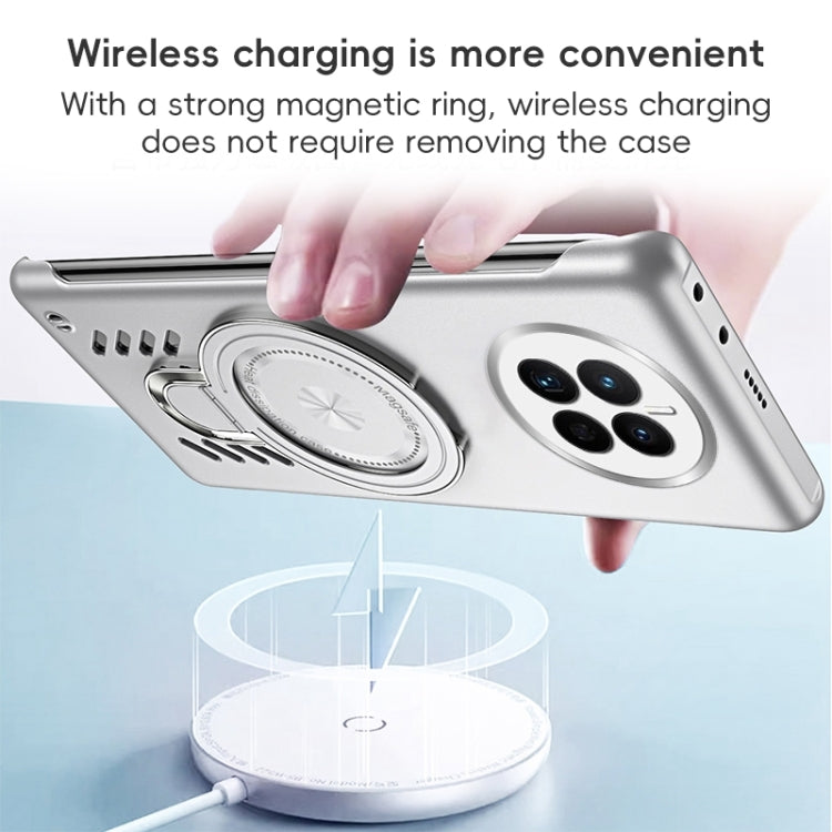 For Huawei Mate 50 Ice Sense Series Graphene Cooling MagSafe Holder Phone Case