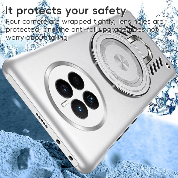 For Huawei Mate 50 Ice Sense Series Graphene Cooling MagSafe Holder Phone Case