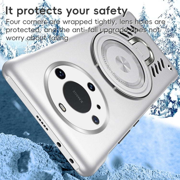 For Huawei Mate 60 Pro Ice Sense Series Graphene Cooling MagSafe Holder Phone Case