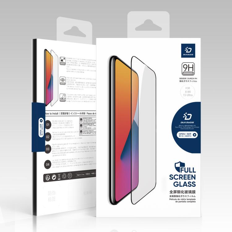 For Xiaomi 15 Ultra 10pcs DUX DUCIS 0.33mm 9H Medium Alumina Tempered Glass Film