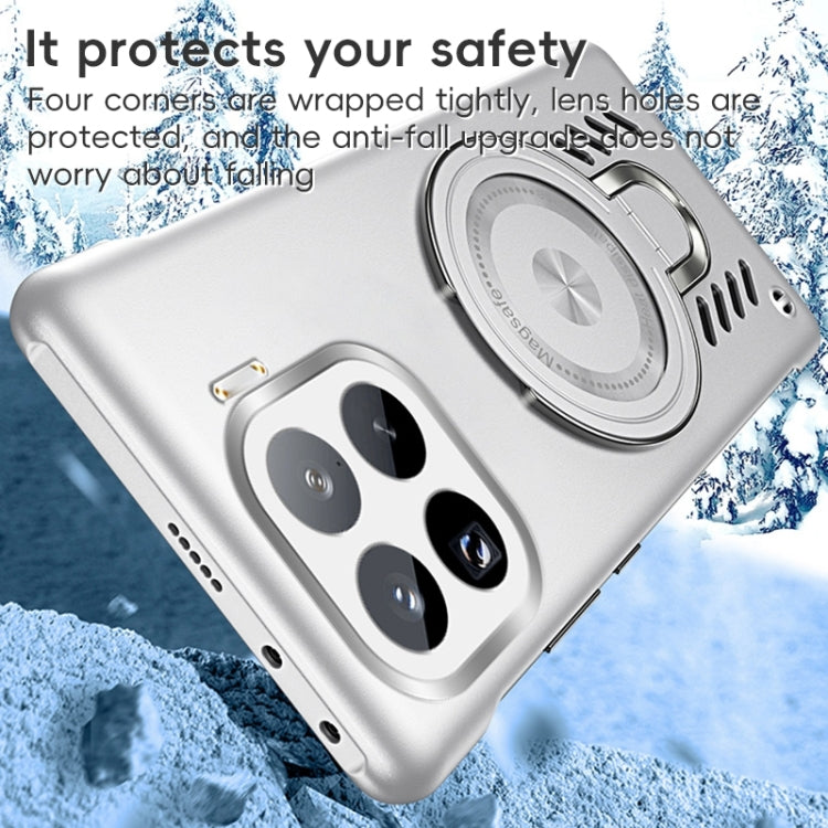 For Xiaomi 15 Pro Ice Sense Series Graphene Cooling MagSafe Holder Phone Case