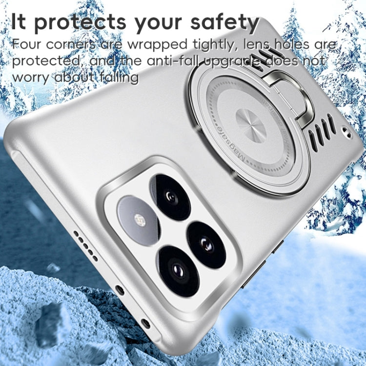 For Xiaomi 14 Ice Sense Series Graphene Cooling MagSafe Holder Phone Case