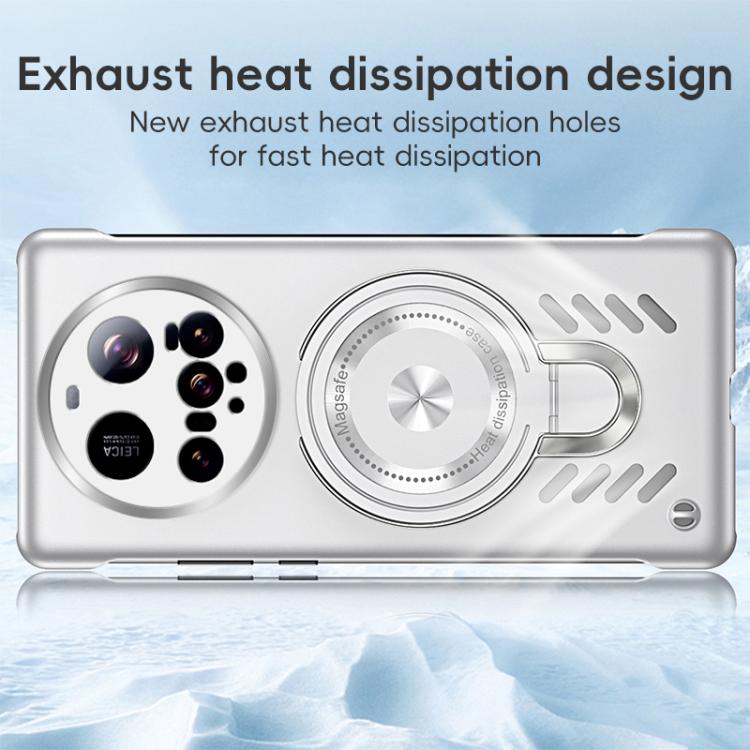 For Xiaomi 15 Ultra Ice Sense Series Graphene Cooling MagSafe Holder Phone Case