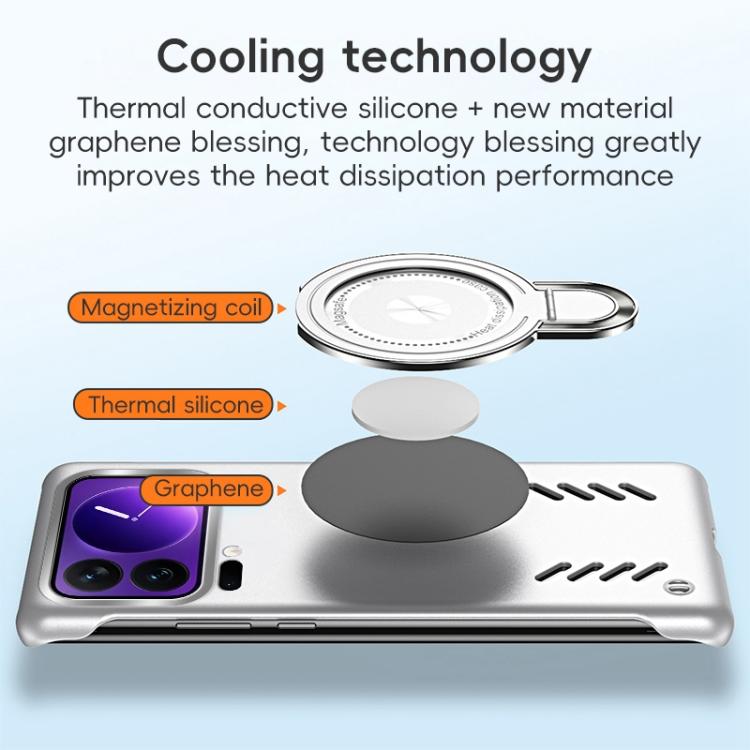 For Xiaomi 17 Pro Ice Sense Series Graphene Cooling MagSafe Holder Phone Case