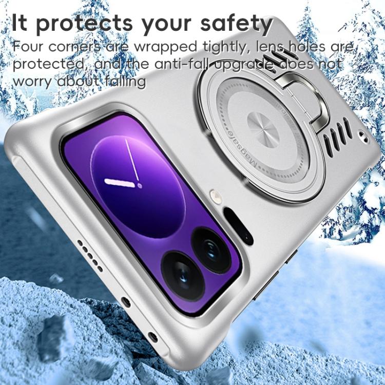 For Xiaomi 17 Pro Max Ice Sense Series Graphene Cooling MagSafe Holder Phone Case