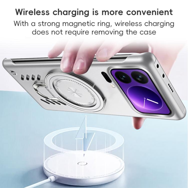 For Xiaomi 17 Pro Max Ice Sense Series Graphene Cooling MagSafe Holder Phone Case