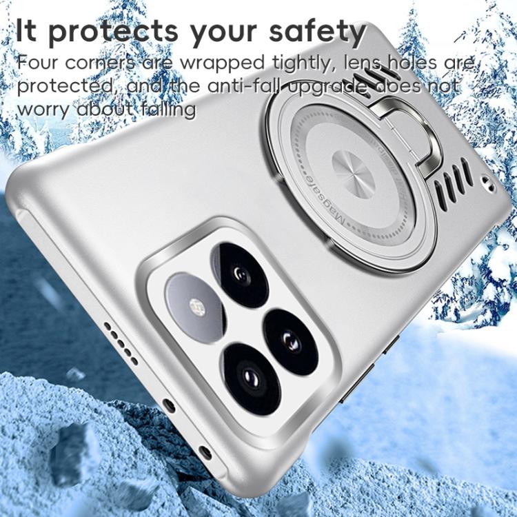 For Xiaomi 17 Ice Sense Series Graphene Cooling MagSafe Holder Phone Case