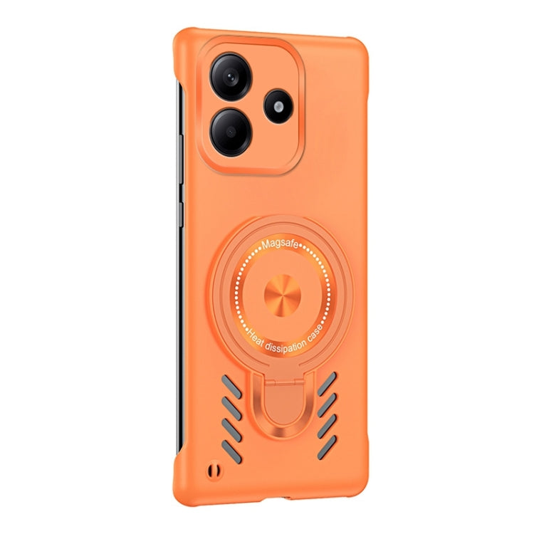 For Redmi Note 14 5G Ice Sense Series Graphene Cooling MagSafe Holder Phone Case