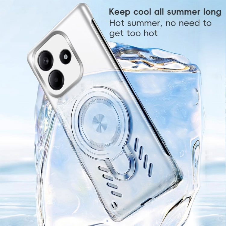 For Redmi Note 14 5G Ice Sense Series Graphene Cooling MagSafe Holder Phone Case