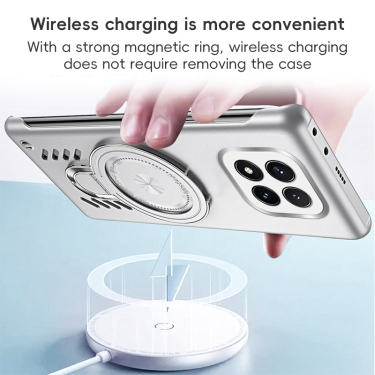 For Redmi Note 14 Pro 5G Ice Sense Series Graphene Cooling MagSafe Holder Phone Case