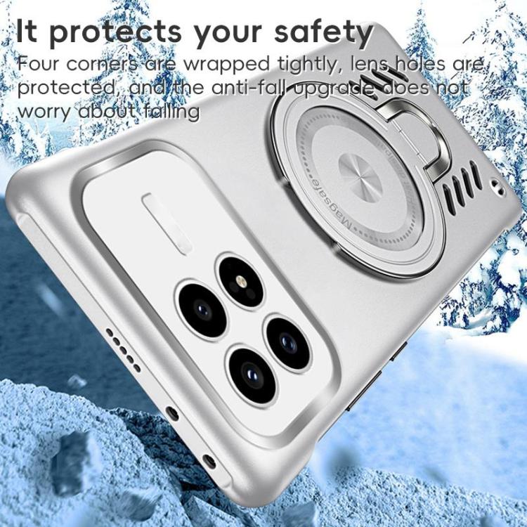 For Redmi K90 / Poco F8 Pro Ice Sense Series Graphene Cooling MagSafe Holder Phone Case