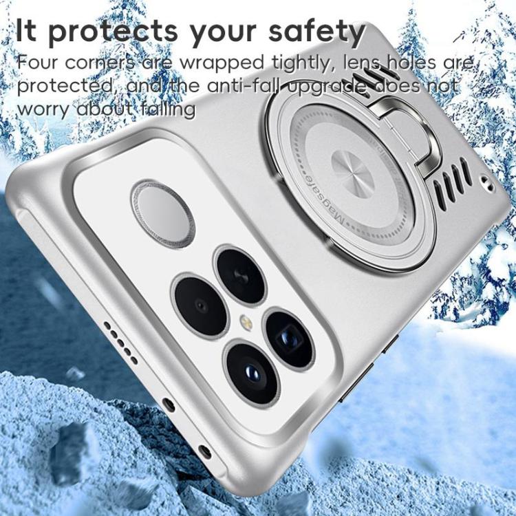 For Redmi K90 Pro Max / Poco F8 Ultra Ice Sense Series Graphene Cooling MagSafe Holder Phone Case