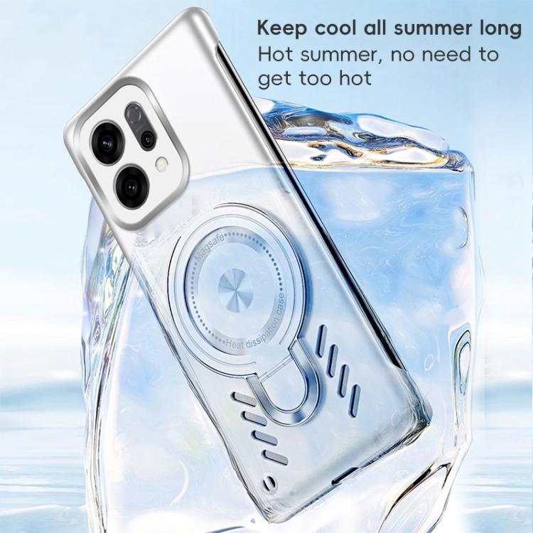 For OPPO Find X9 Ice Sense Series Graphene Cooling MagSafe Holder Phone Case
