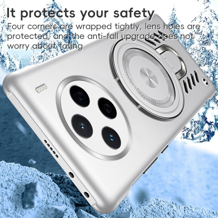 For vivo X200 Ice Sense Series Graphene Cooling MagSafe Holder Phone Case