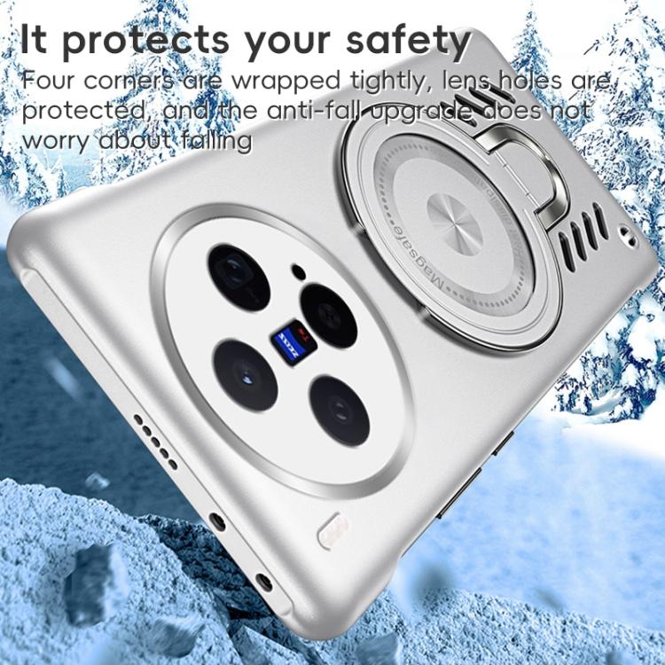 For vivo X300 Ice Sense Series Graphene Cooling MagSafe Holder Phone Case