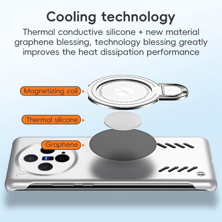 For vivo X300 Ice Sense Series Graphene Cooling MagSafe Holder Phone Case