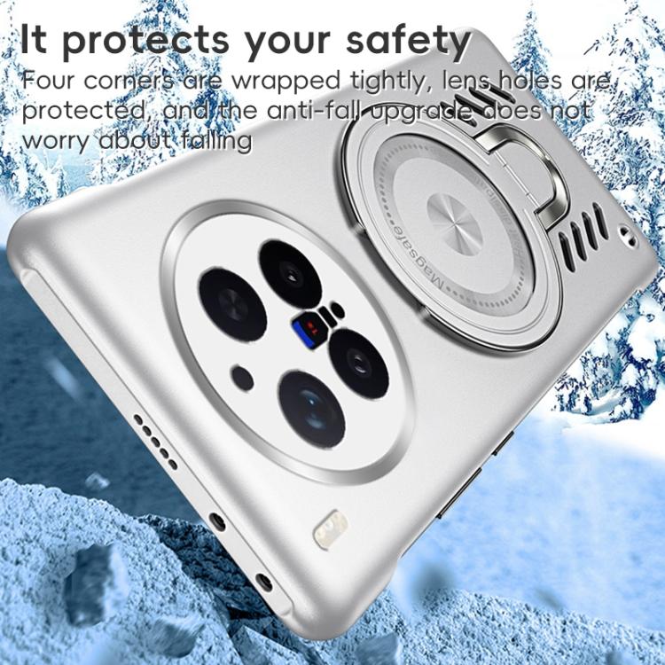 For vivo X300 Pro Ice Sense Series Graphene Cooling MagSafe Holder Phone Case