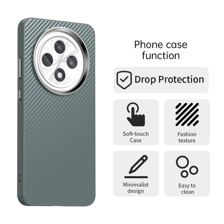 For OPPO Reno12 F 4G Carbon Fiber Series IMD Phone Case