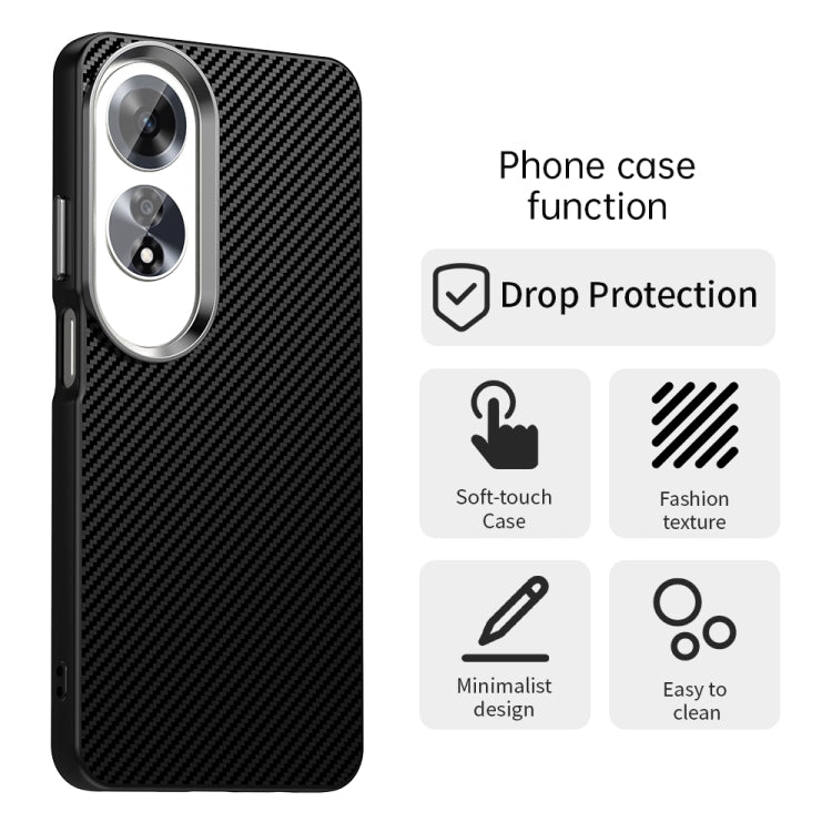 For OPPO A60 Global Carbon Fiber Series IMD Phone Case