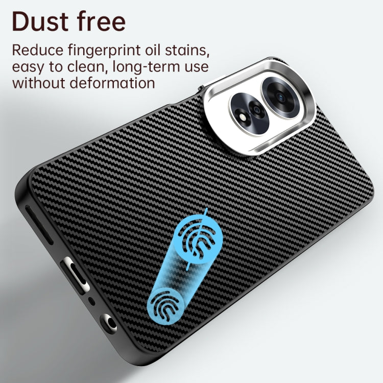 For OPPO A60 Global Carbon Fiber Series IMD Phone Case