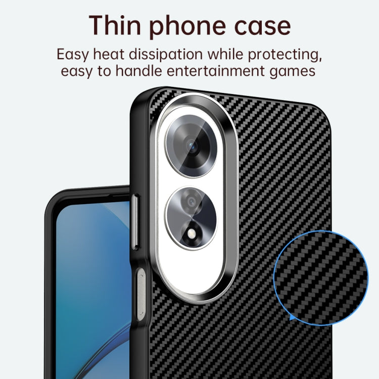 For OPPO A60 Global Carbon Fiber Series IMD Phone Case