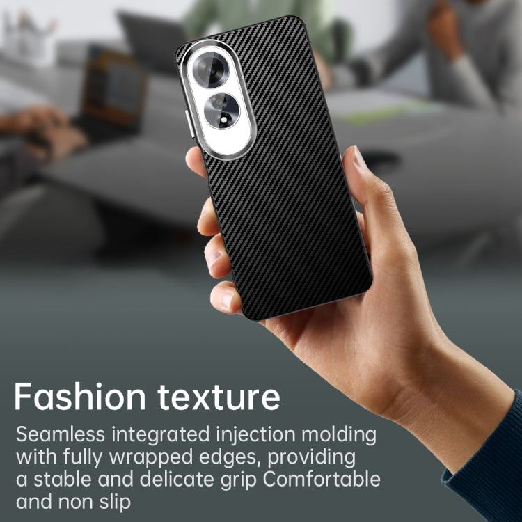 For OPPO A60 Global Carbon Fiber Series IMD Phone Case