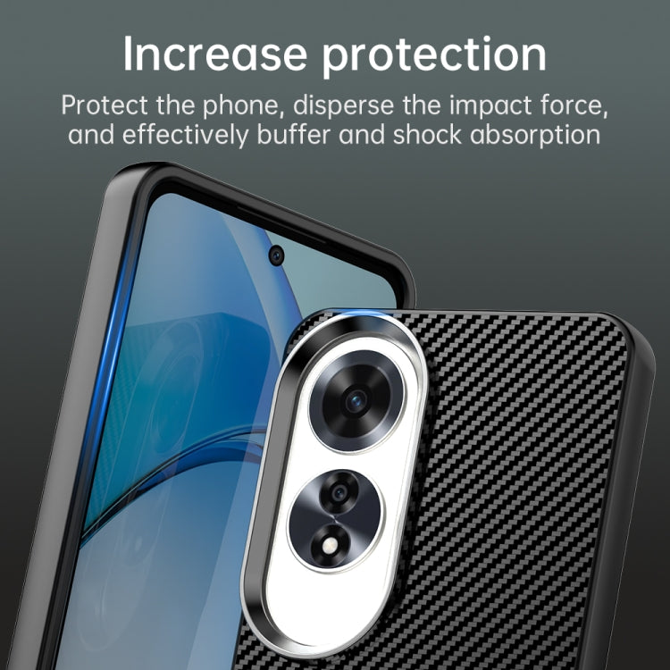 For OPPO A60 Global Carbon Fiber Series IMD Phone Case
