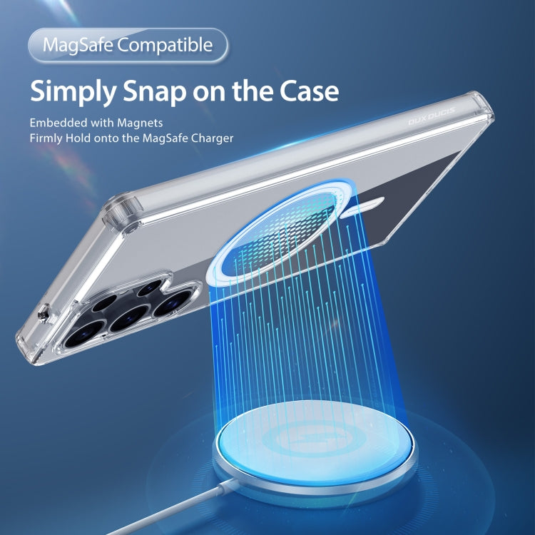 For Samsung Galaxy S25 Ultra 5G DUX DUCIS Clin Mag Series Magsafe TPU Phone Case - Transparent