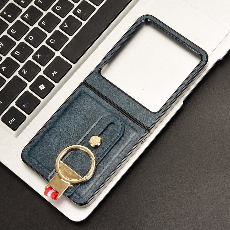 For Infinix Zero Flip Wristband Leather Back Phone Case