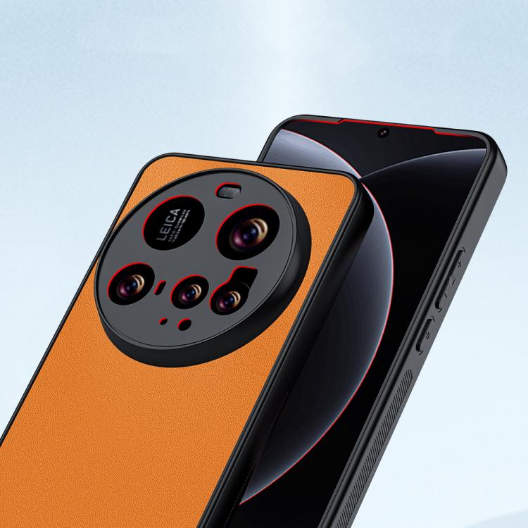 For Xiaomi 15 Ultra Ultra-thin Plain Skin Leather Phone Case