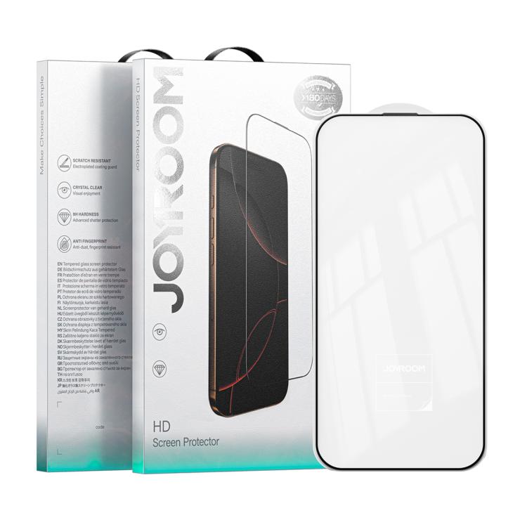 For iPhone 17 Pro Max JOYROOM Knight Series 2.5D Full Screen HD Tempered Glass Film