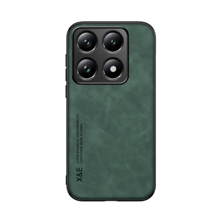 For Xiaomi 14T Pro Skin Feel Magnetic Leather Back Phone Case