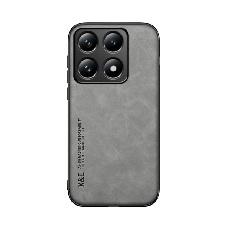 For Xiaomi 14T Skin Feel Magnetic Leather Back Phone Case