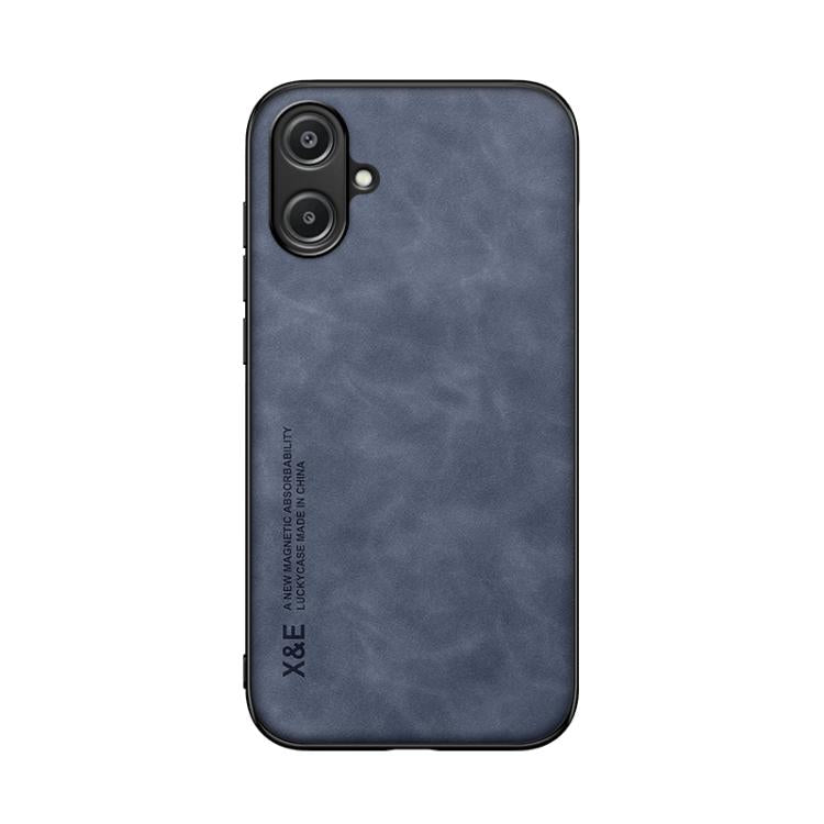 For Samsung Galaxy A06 5G Skin Feel Magnetic Leather Back Phone Case