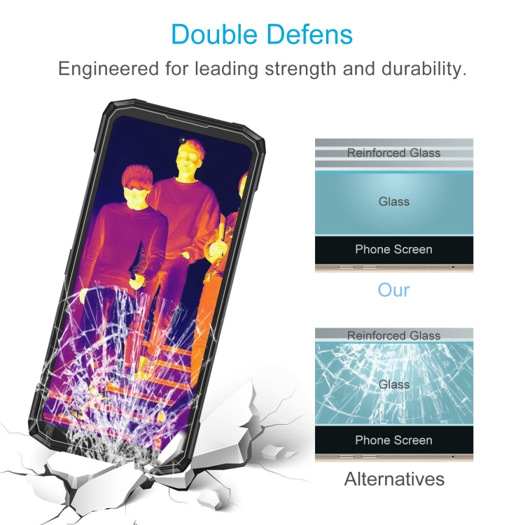For Doogee Fire 6 Power 50pcs 3D 0.3mm Fine Hole High Aluminum Tempered Glass Film