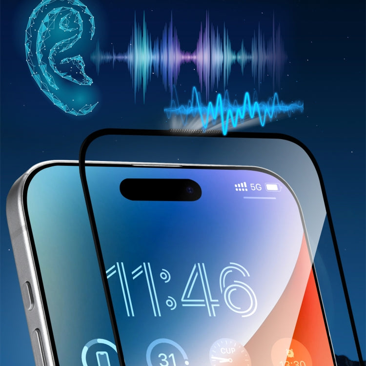 For iPhone 16 Pro JOYROOM Zero Sense Series 2.5D Full Screen Privacy Tempered Glass Film