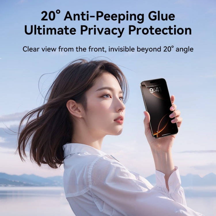 For iPhone 16 Pro JOYROOM Zero Sense Series 2.5D Full Screen Privacy Tempered Glass Film